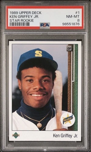 1989 Upper Deck #1 Ken Griffey Jr Star Rookie PSA 8 NM-MT (New Slab)