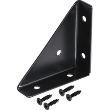 4 Stück Robuste Winkel Eckwinkel Schwarz 66 mm - 90 Grad Winkelverbinder