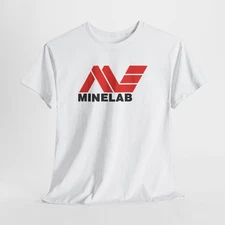 Minelab Metal Detectors Unisex White Tshirt Cotton Tee Sizes S-3XL Treasure Fans