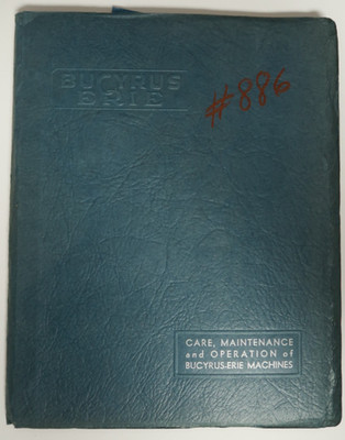 Care Maintenance and Operation Bucyrus Erie Machine Manual General Electric