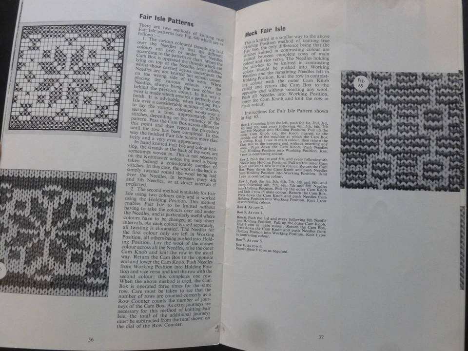 KNITMASTER Instruction Book for Knitmaster ‘Popular’ - Machine knitting - Image 4 of 4