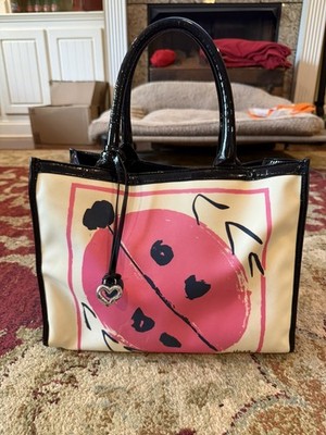 BRIGHTON RARE VERA NEUMAN LADY BUG EXPANDABLE TOTE SHOULDER BAG $330