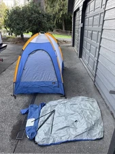 Vintage REI Half Dome Silver  Complete 2 Person Camping Hiking Backpacking
