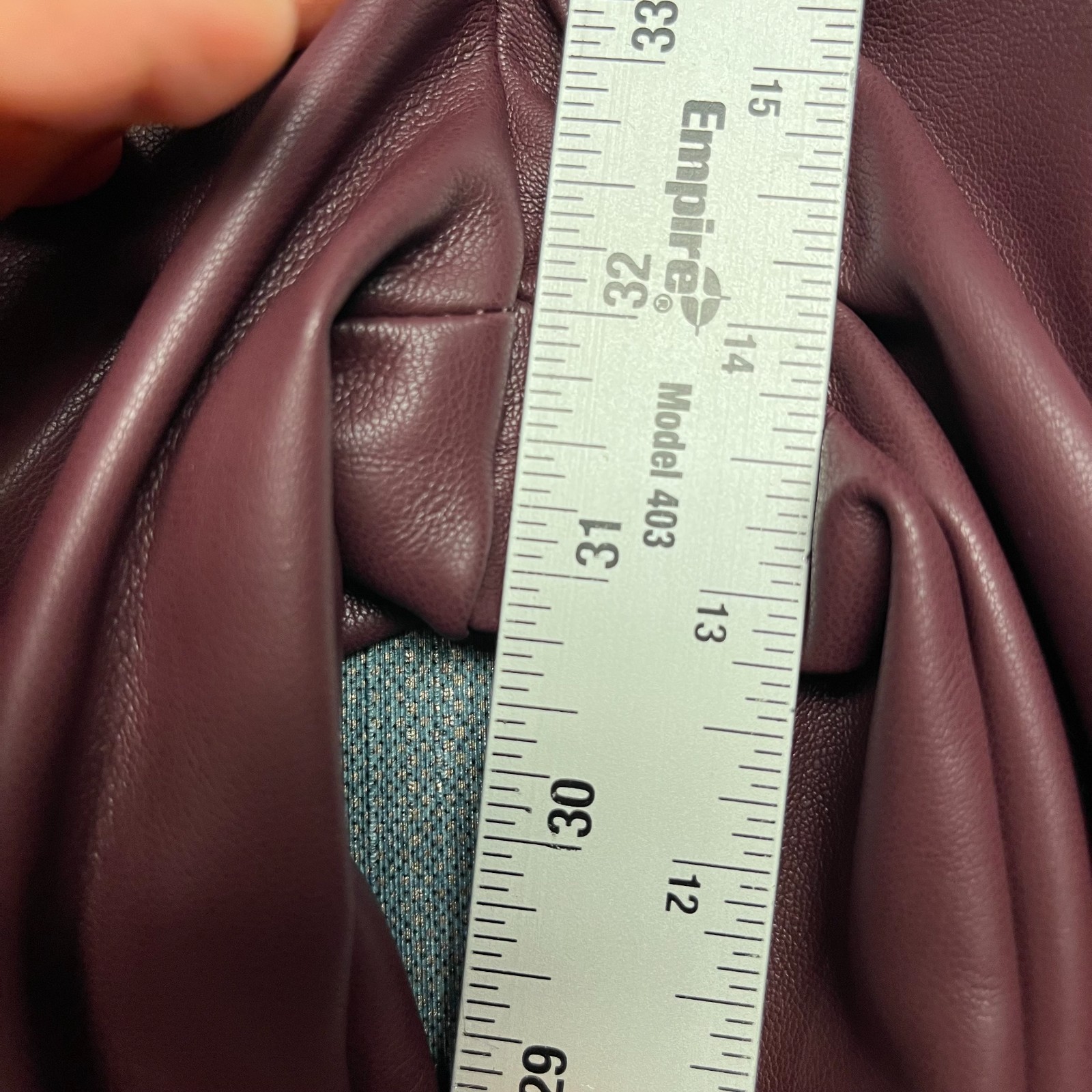 Banana Republic Women's Pants Size 2 Tall Burgundy Wide Leg Leather Button Fly thumbnail 6