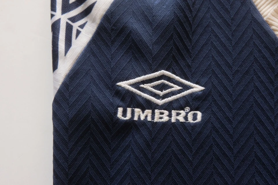 UMBRO VTG 90s 80s USA MADE RETRO SOCCER KIT STITCH JERSEY POLO T SHIRT #15 SZ XS - Image 4 of 4