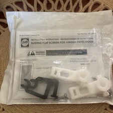 Pella Sliding Screen door roller flat screen installation hardware 4 piece Black