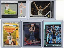 Caitlin Clark 10 card lot WNBA Indiana Fever Iowa Hawkeyes Panini holo NIL Prizm