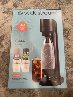 Soda Stream Sparkling Water Maker w/ 2 Drink Mixes Make Soda Pop BB: 07/2026