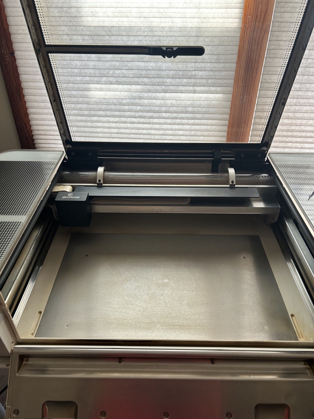 GlowForge Basic Laser Cutter & Engraver with Air Assist Fan included