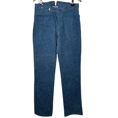 Classic Old West Styles Co. Frontier Trousers Denim Pants Mens Sz 34 Buckle Back