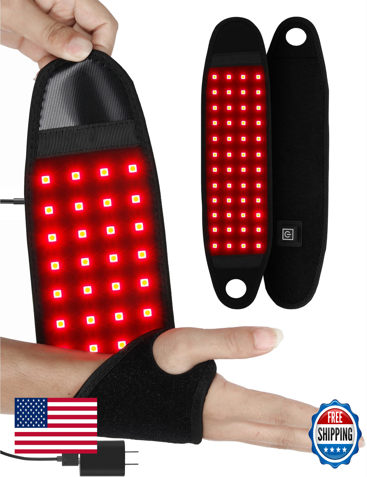 Supersred Red Light Therapy Therawrap Carpal Tunnel 660/850nm Near Infrared