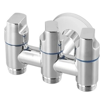 3 Way Angle Valve Water Flow Control Diverter Multi Function Valve