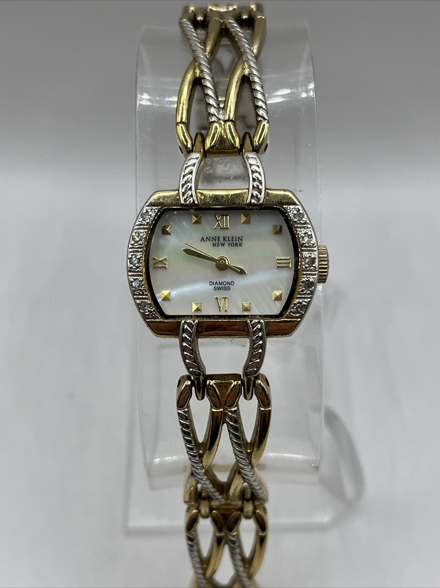 Anne Klein Diamond Swiss Quarts Women\'s Watch Anne Klein Women 12/1641 Ceramic Diamond Swiss Two Tone  main image 3