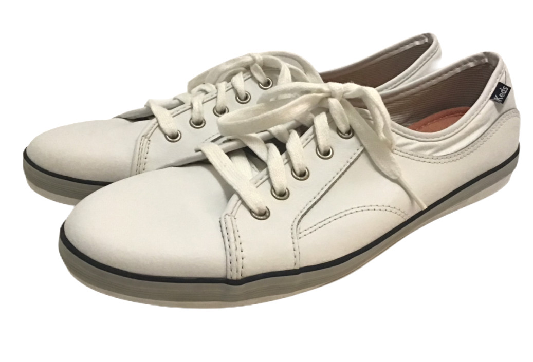 womens white leather keds tennis shoes
