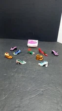 ❤️ 9 Singles 1 Pair Of  Mini Resin Plastic Ceramic  Wood Shoes Boots 