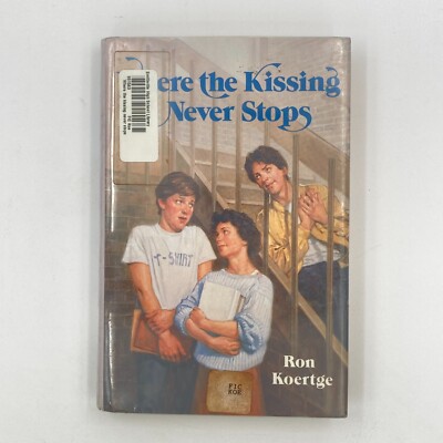 Where the Kissing Never Stops, Ron Koertge 1986 First Edition Ex-Lib GC 217 pgs