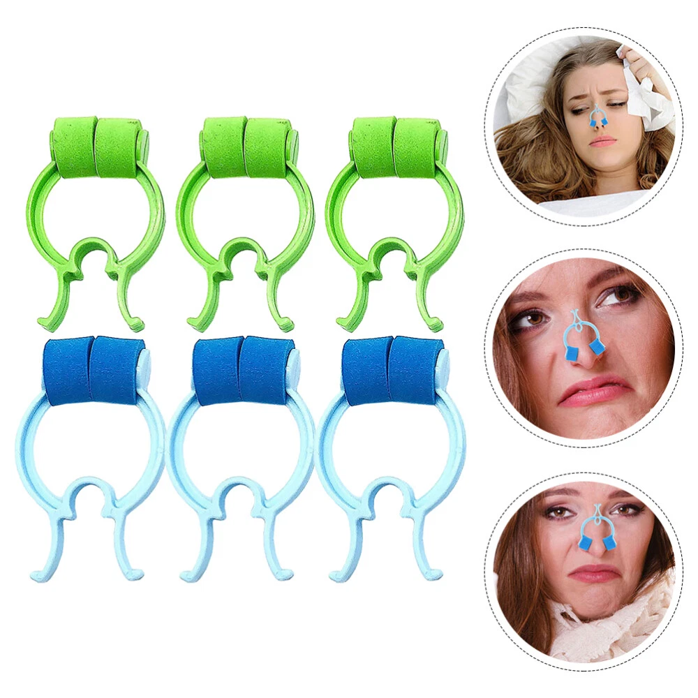 6Pcs Nasal Clip Nose Bleed Stopper Nose Plugs for Men Sports Kids