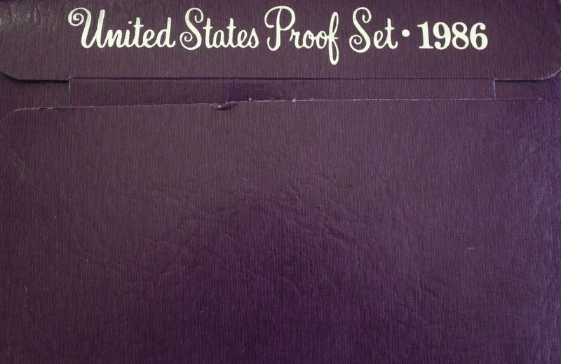 1986 P+D+S Mint Proof Set ~ Kennedy Washington Roosevelt Jefferson Lincoln  - Image 3 of 3