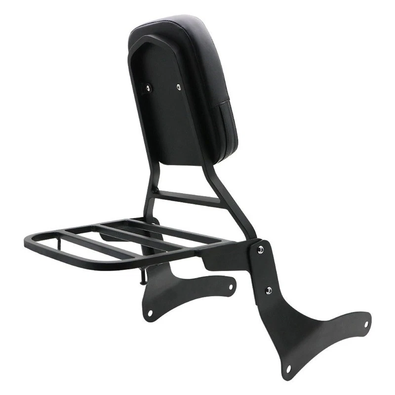 Backrest Sissy Bar & Luggage Rack for Kawasaki Vulcan 900 VN900 2006-2018 Black - Imagem 4 de 4