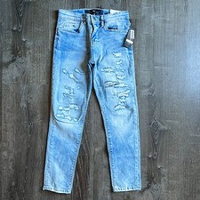Jordan Craig Legacy Edition Distressed Jeans Sky Blue Boys Size 12