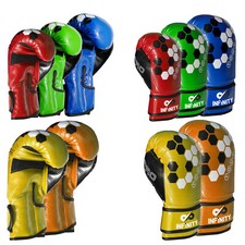 Kids Boxing Gloves Training MMA Mitts Punching Junior Children Boys 4Oz 6Oz 8Oz