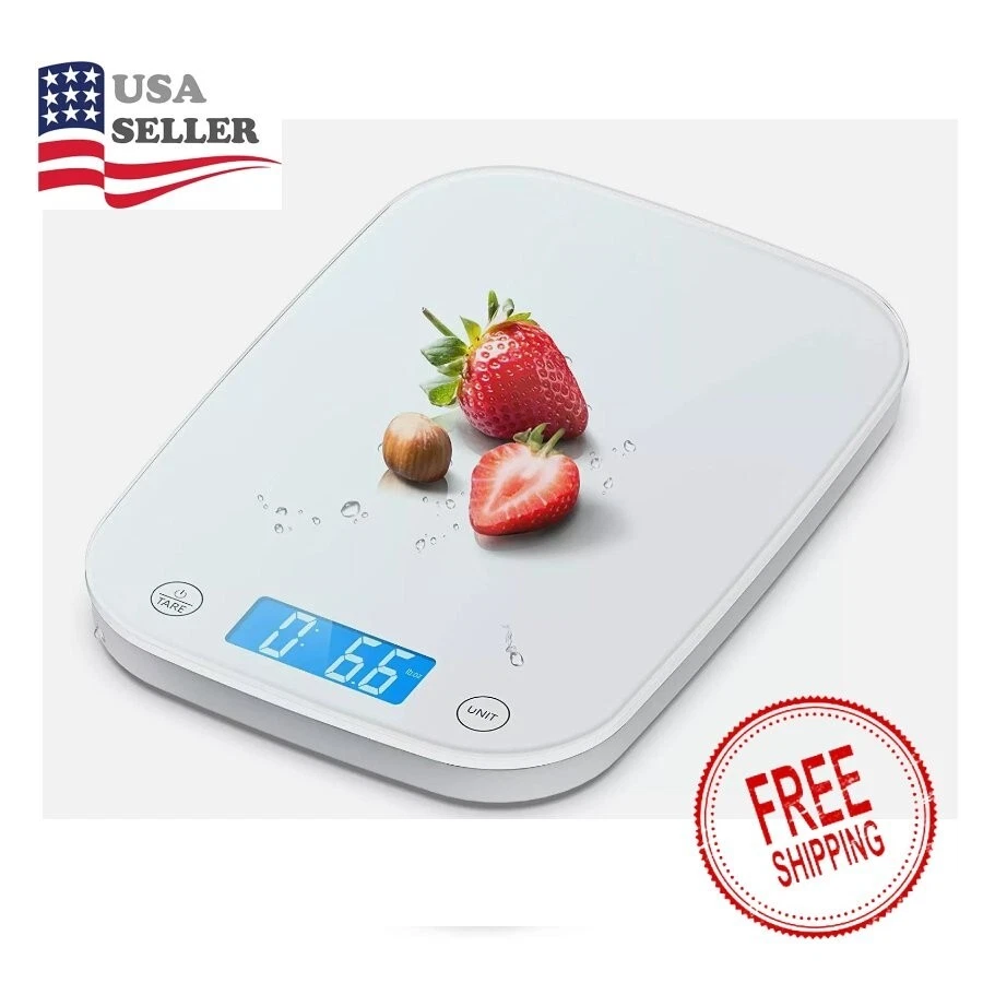 Nicewell 22lbs Digital Kitchen Food Scale - White Sleek & Water Resistant Panel
Opens in a new windo
