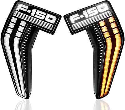 Switchback LED Fender Vent Side Marker Turn Signal Lights For 21