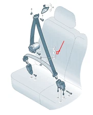 NEW AUDI Q7 4M REAR SEATBELT 4M0857812A XIT 4M0857812AXIT NO DUTY TO 🇺🇸