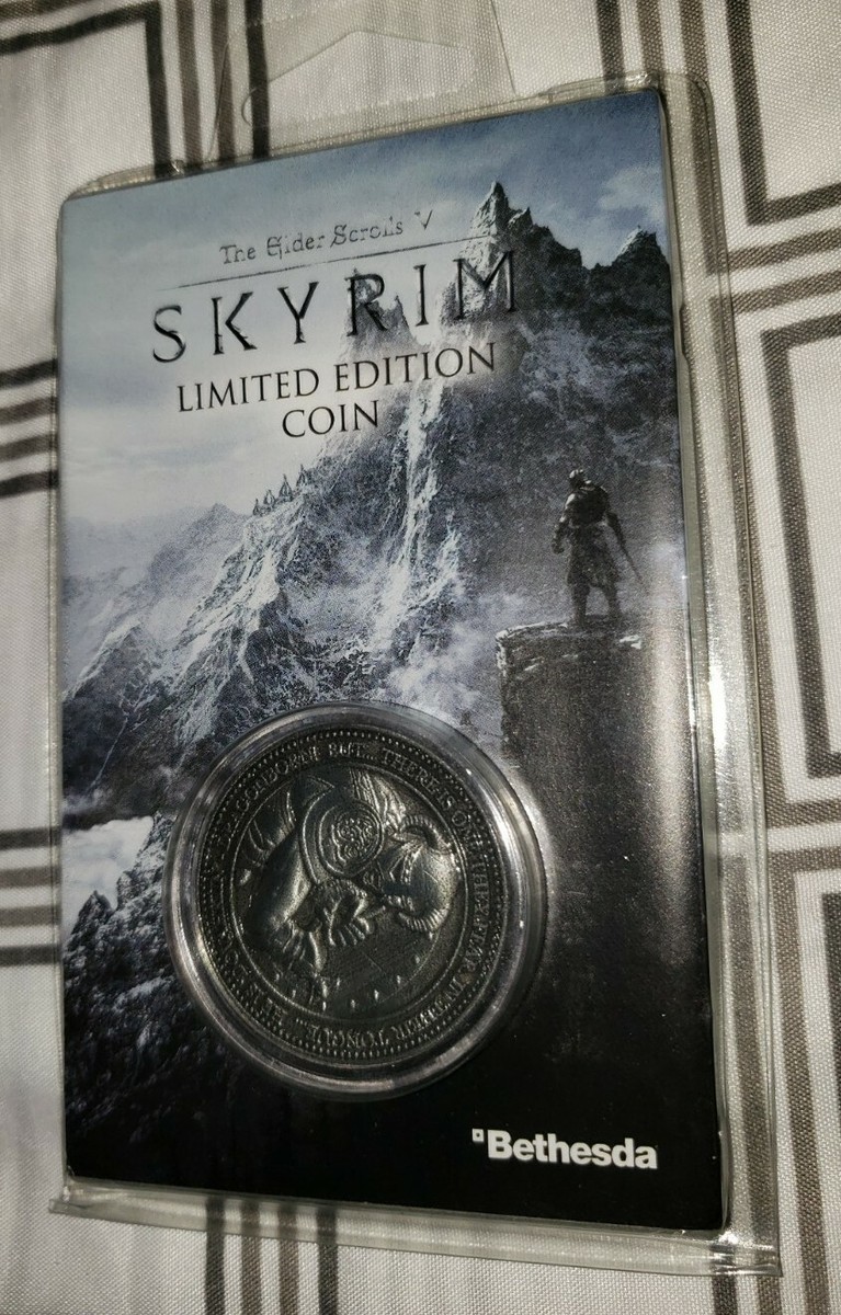 Elder Scrolls: Skyrim - Limited Edition Coin (Official Bethesda) Dragonborn  | eBay