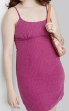 Wild Fable Sleeveless Woven Bodycon Magenta Dress Size S, NWT, Free Ship  CB10 