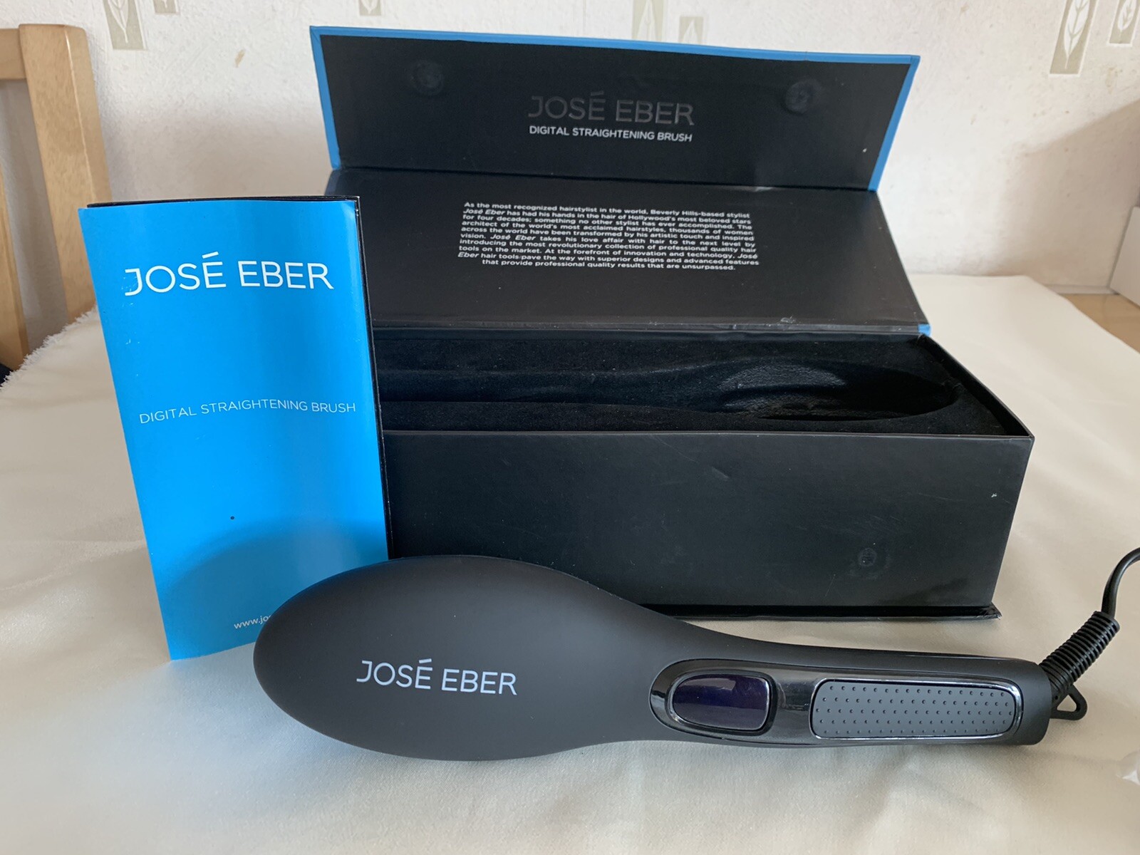 JOSÉ EBER RST111 DIGITAL HEAT HAIR STRAIGHTENING BRUSH eBay