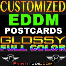 5000 EVERY DOOR DIRECT MAIL 6.5X8 EDDM FULL COLOR 14PT GLOSSY POSTCARD 8x6.5