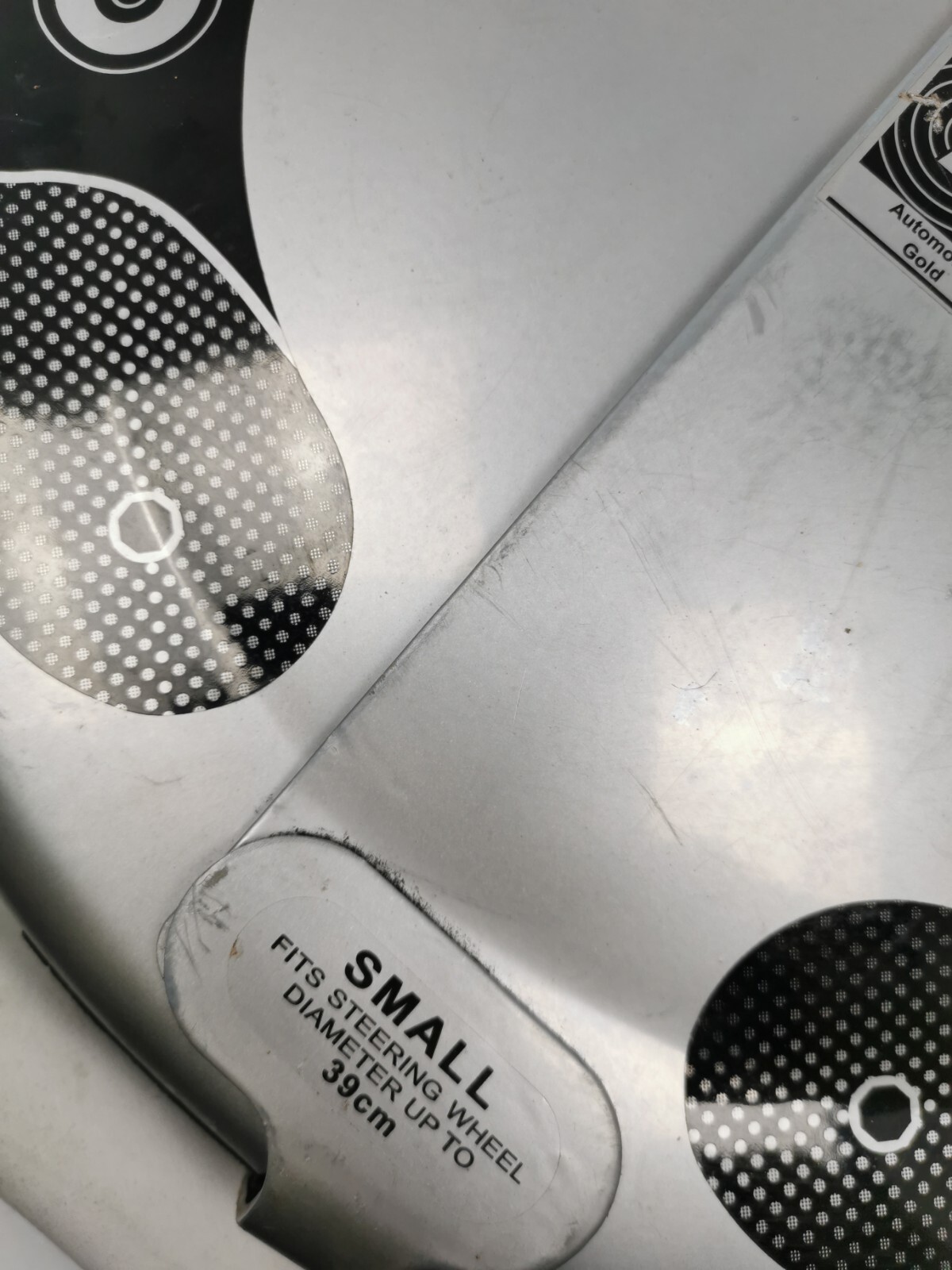 Disklok Steering Lock Small Silver Up To 39cm Steering Wheel