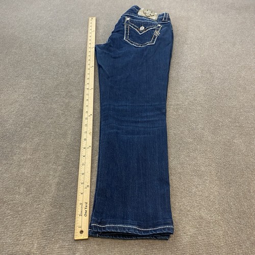 Miss Me Jeans Womens 30 Easy Skinny Mid Rise Blue Wash Denim Stretch Fits 31x27 - Picture 11 of 14