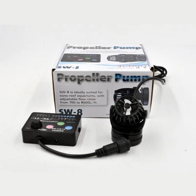 Jebao SW-8 Propeller Water Pump Wavemaker with Controller and Magnet Mount