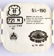 FHF Balance Complete 721 N, 5 1/4, Cal. 190 - SEALED NOS
