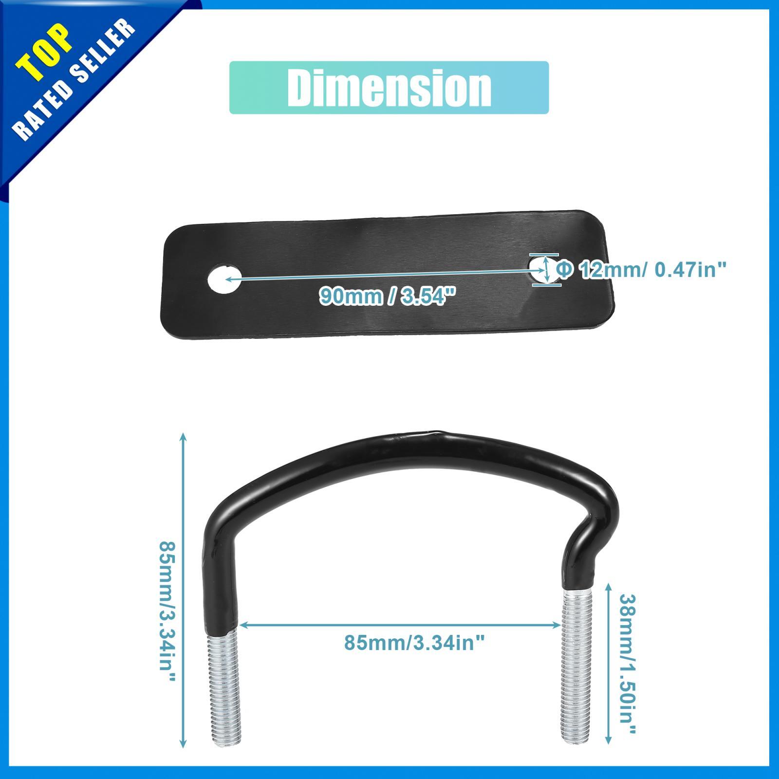 Universal Roof Box U Bolt Clamps Rooftop Cargo Carrier Rack Bolts 85mm