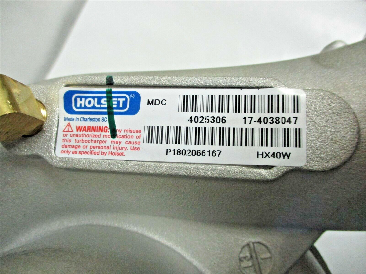 4025306 NEW GENUINE CUMMINS HOLSET TURBO ASSY HX40W (MINOR DAMAGE P A C S 「LIMONTA CONVERTIBLE PANTS