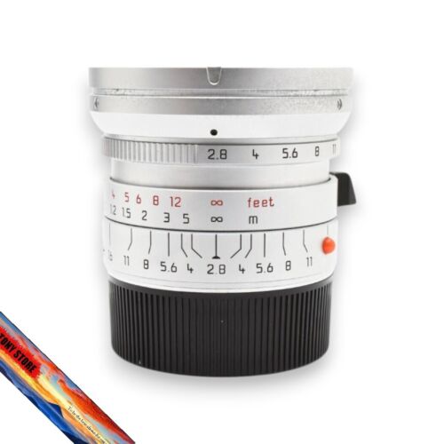 Leica Elmarit-M 24mm F/2.8 ASPH. Silver Camera Lens F2.8 Operation Confirmed JP - Picture 6 of 7