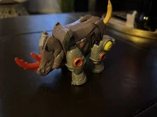2005 VTG Transformers Cybertron BACKSTOP Scout Class Rhino Figure Rhinoceros