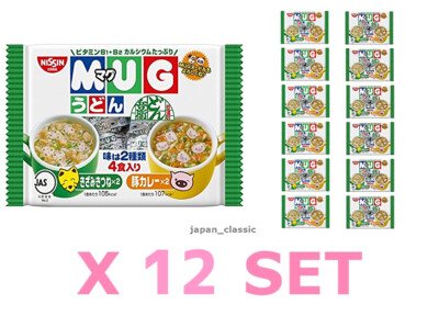 NISSIN MUG CUP UDON INSTANT NOODLE KITSUNE PORK CURRY RAMEN SOUP JAPAN