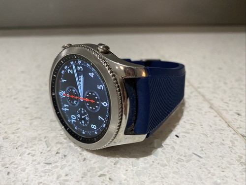 Samsung Galaxy Gear S3 Classic SM-R770 Silver With Navy Band - 第 1/8 張圖片