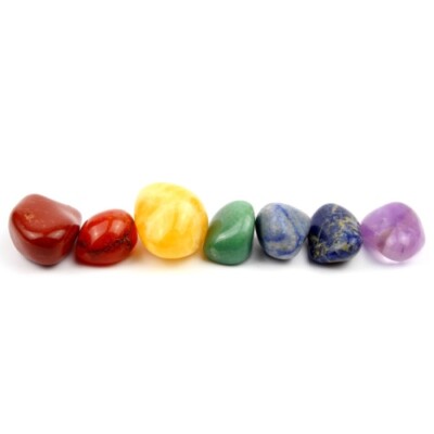 Aqua Lapis  7 Chakra Exklusiv Mischung Premium Trommelsteine Wassersteine : 150g
