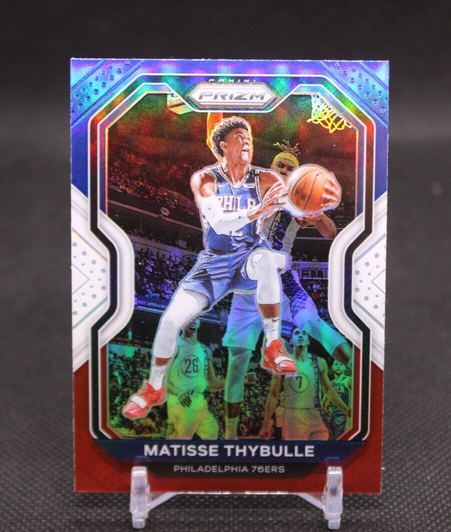 2020-21 Panini Prizm Prizms Red White and Blue #200 Matisse Thybulle