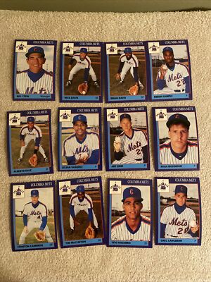 1990 Grand Slam Columbia Mets Team Issued Trading Cards - Pick your card
