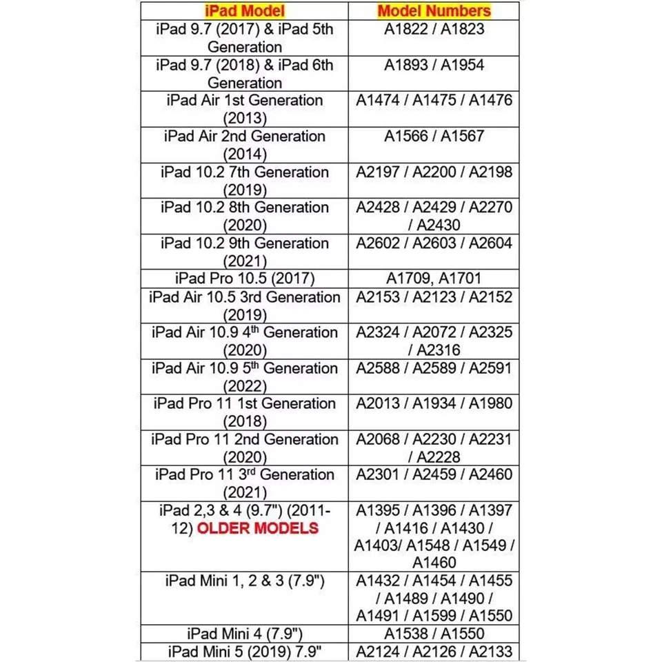 Smart Leather Case For iPad 10.2 10.9 10th 9th Generation Mini Air 1 2 Pro 11 - Image 2 of 4