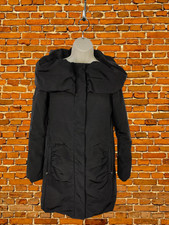 Womens Max & Co Uk 10 Black Padded Down Feather Collared Warm Puffer Jacket Coat