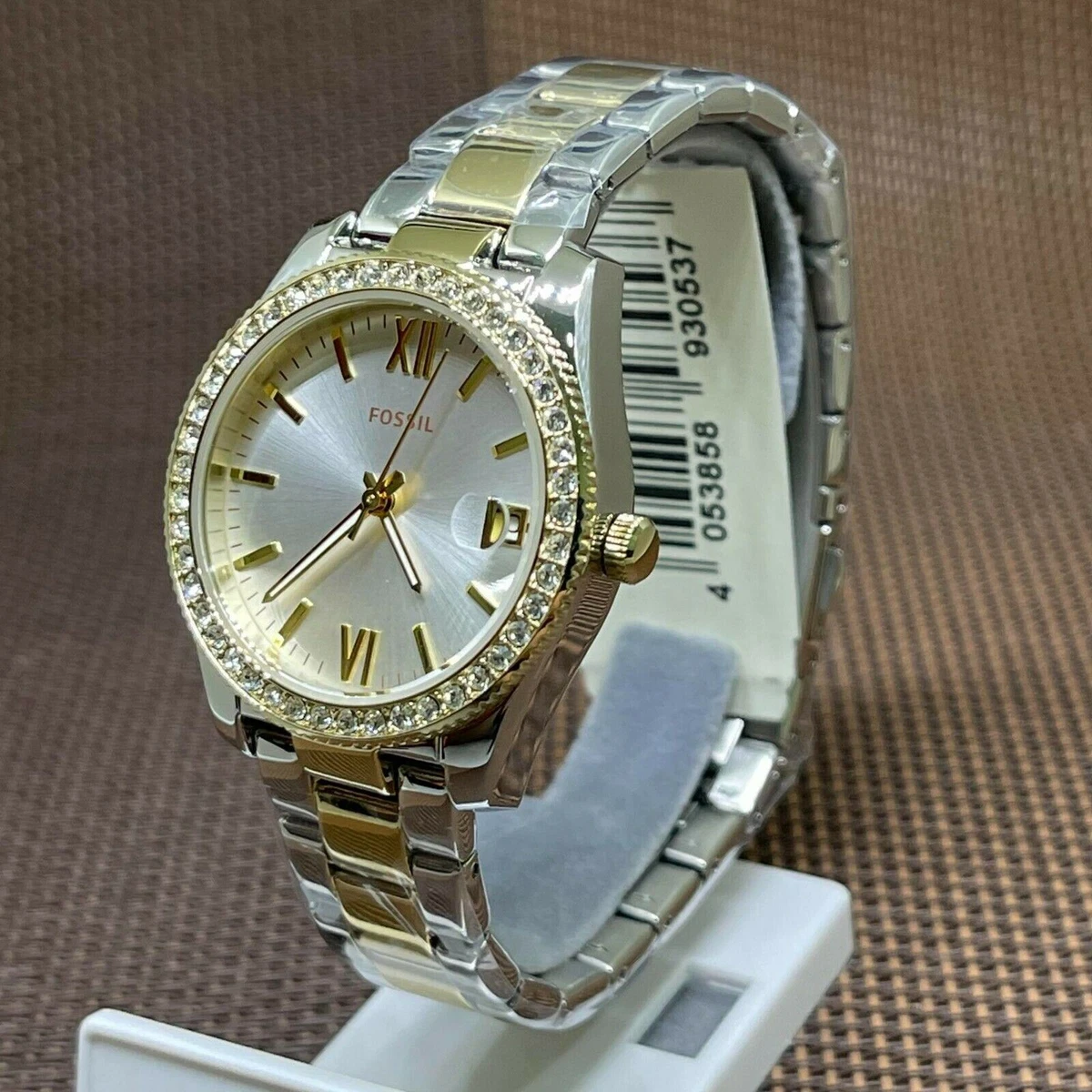 Fossil ES4319 Scarlette Mini Three Hand Two Tone Stainless Steel Ladies Watch