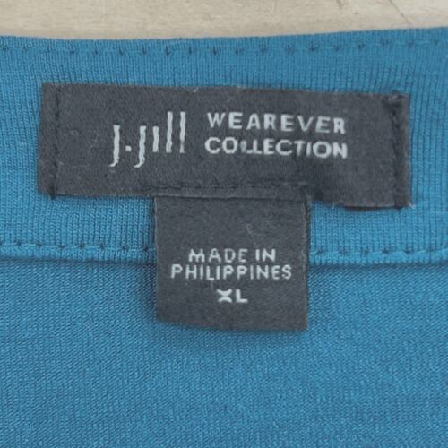 J Jill Wearever Collection Damen Gr. XL türkis Strickjacke Pullover Einknopf - Bild 12 von 15