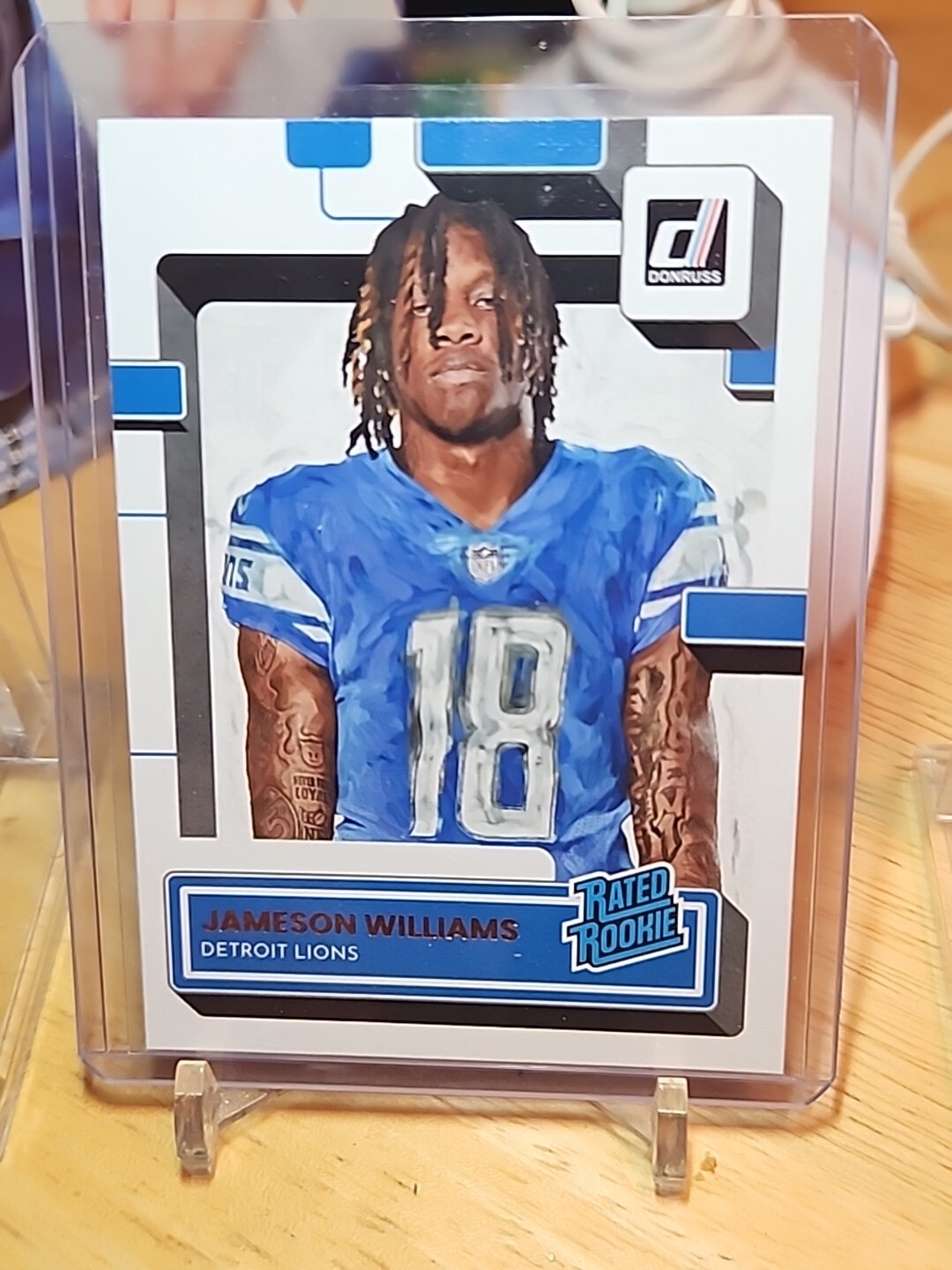 🦁18🦁2022 DONRUSS JAMESON WILLIAMS RATED ROOKIE CANVAS #308 DETROIT LIONS
